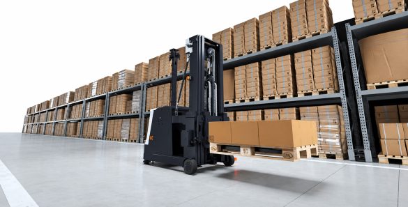KUKA autonomous forklift for industrial material handling and factory logistics